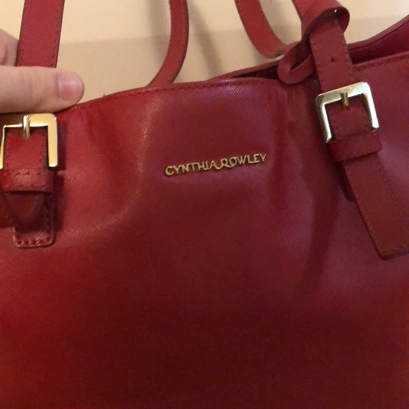 Cynthia Rowley Red Tote - Picture 2 of 3